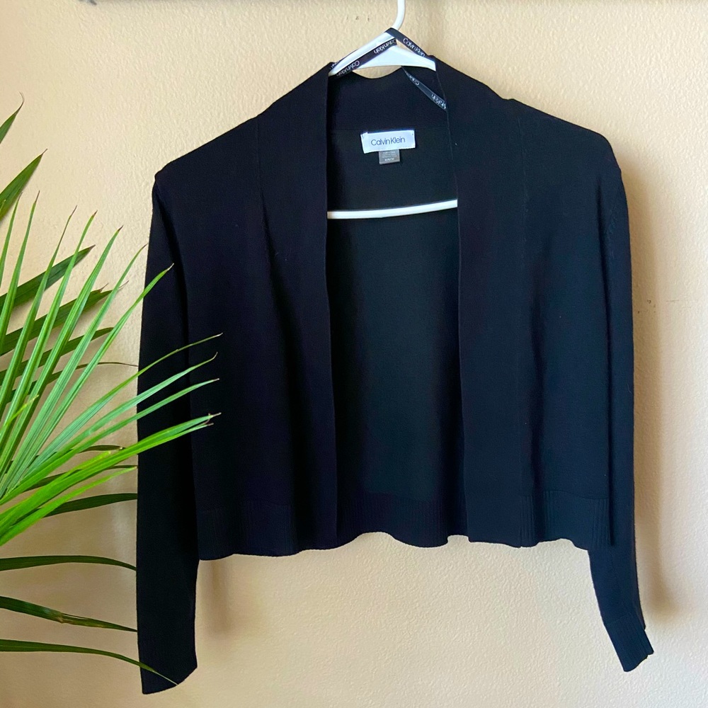 Calvin Klein Open Cropped Shrug